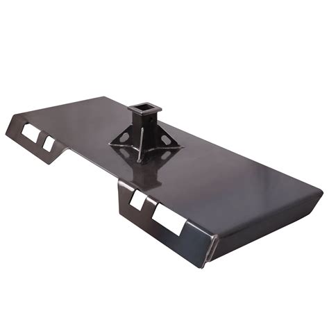 skid steer receiver plate|universal skid steer plate.